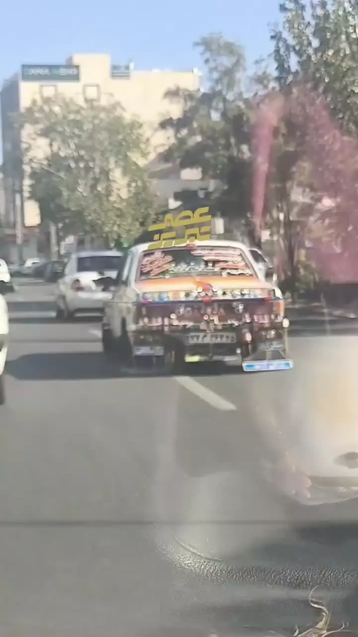   تزئین عجیب یک پیکان در تبریز