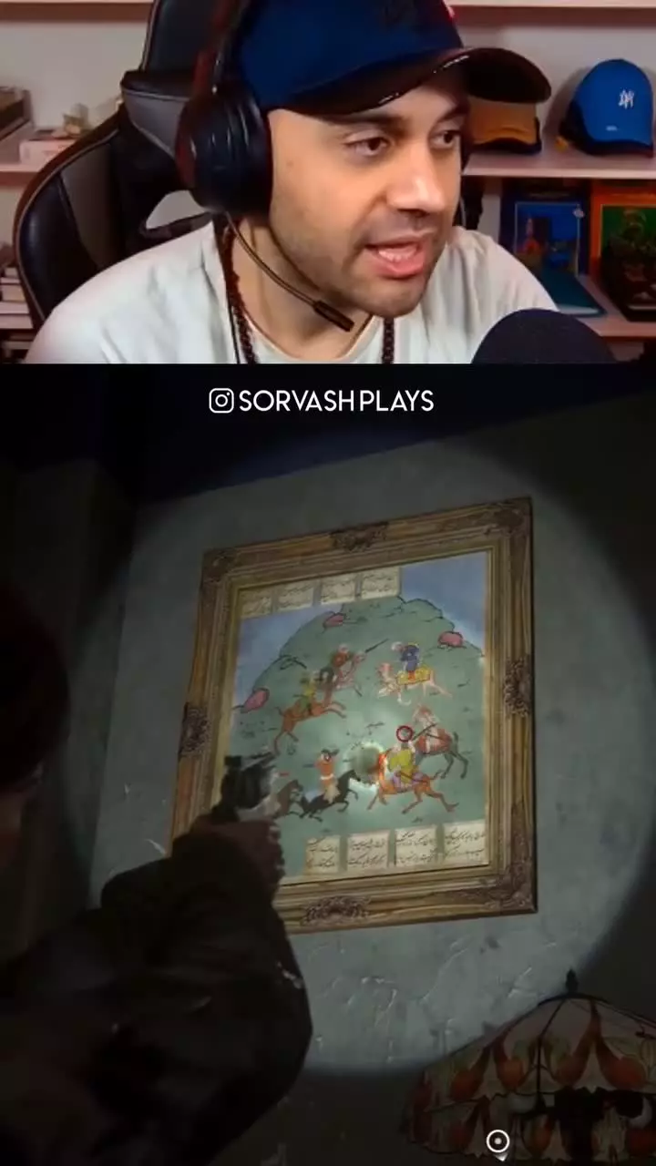   نقاشی از شاهنامه فردوسی در بازی پرطرفدار آمریکایی