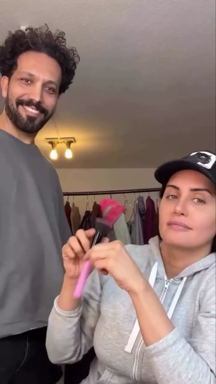   تصاویری جالب از قبل و بعد از گریم جنجالی الناز شاکردوست