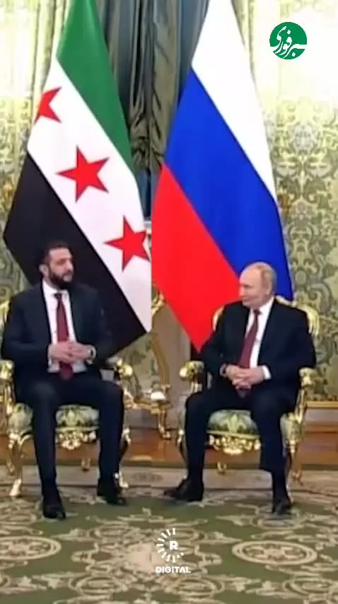   شوخی جولانی با پوتین در روسیه: شما یک راه‌پله بلند دارید، پس خوب است که ...