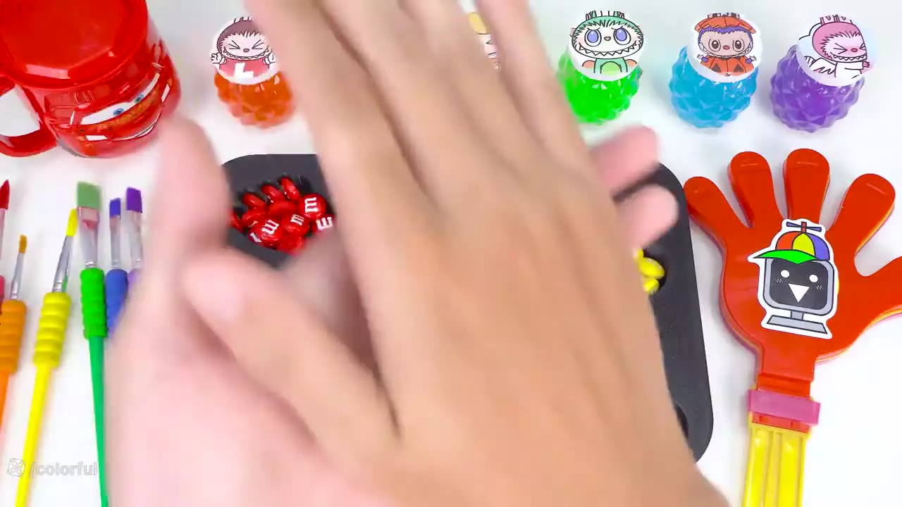 آموزش ساخت اسلایم - کودک اسلایم - اسلایم اسمر - اسلایم بازی -میکس اسلایم کالرفول