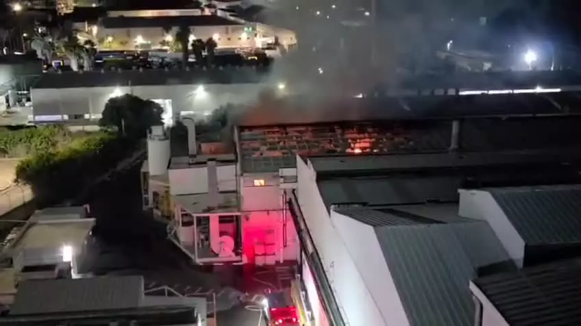   آتش‌سوزی گسترده یک کارخانه نظامی آمریکایی-اسرائیلی