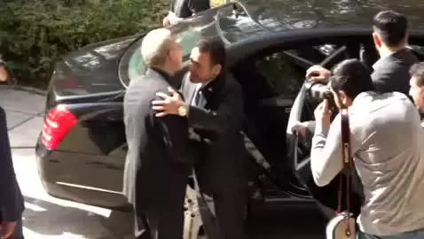   گوشه‌ای از دیدار علی لاریجانی با قاسم الاعرجی مشاور امنیت ملی عراق