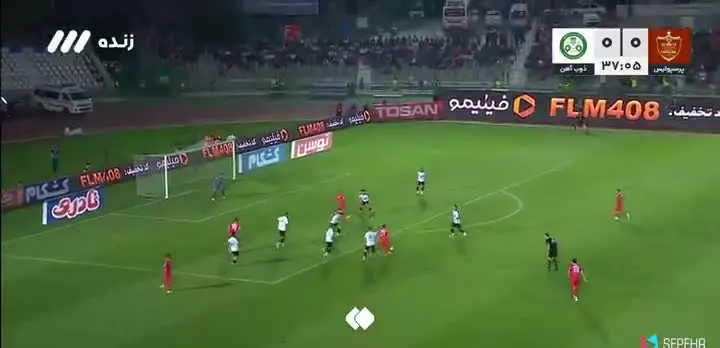   گل اول پرسپولیس در دقیقهٔ ۳۸ توسط عمری