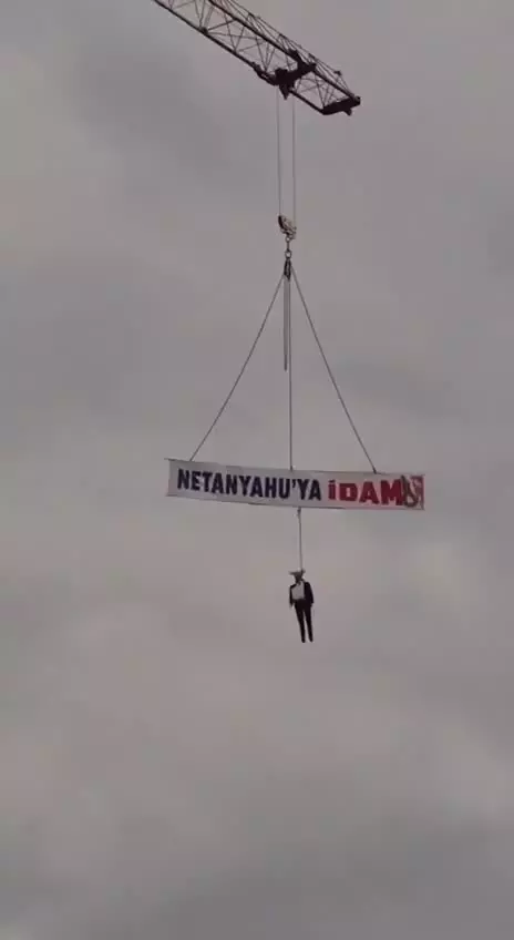   اعدام نمادین نتانیاهو در ترکیه