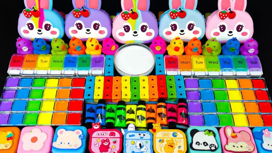 جادوی ترکیب اسلایم رنگین: آیا می‌توانید رنگ نهایی را حدس بزنید؟