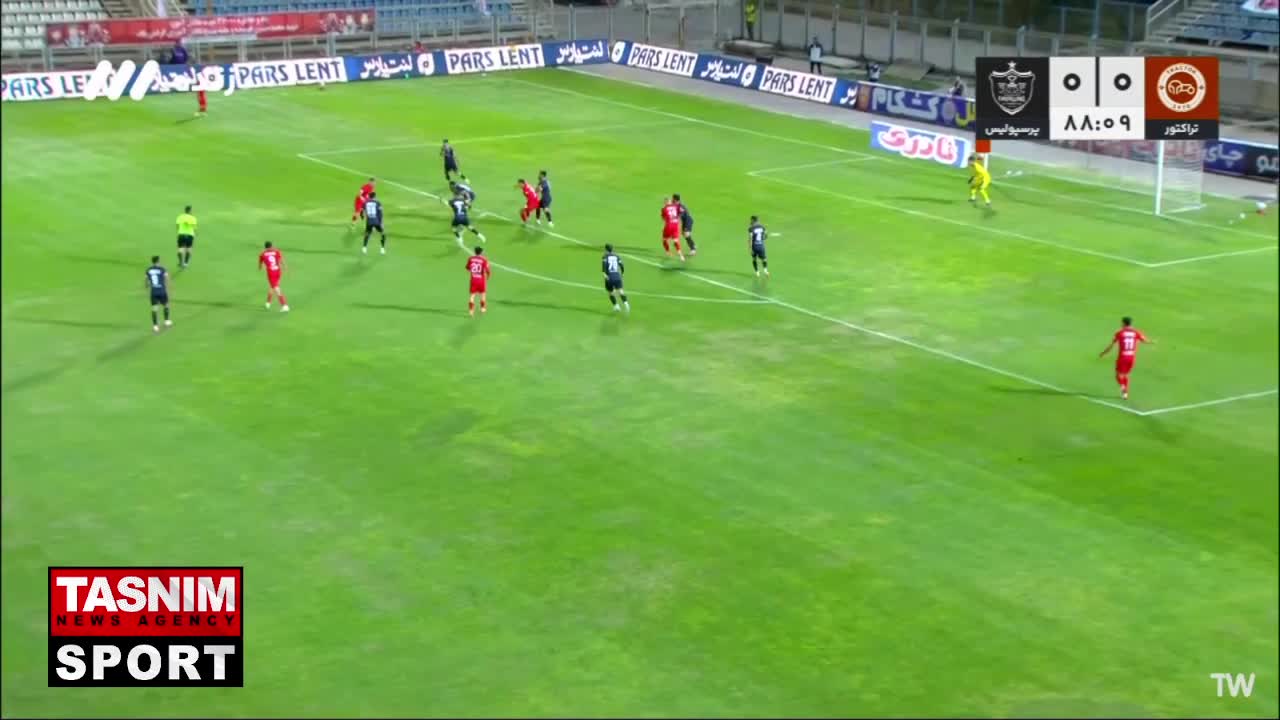   گل اول تراکتور به پرسپولیس در دقیقه ۸۹