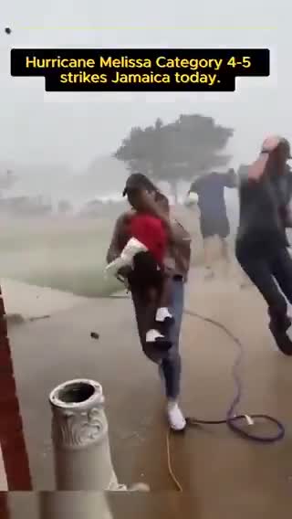   لحظات رعب‌انگیز طوفان ملیسا در جامائیکا