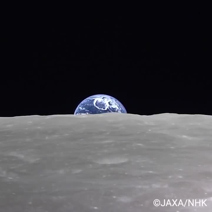   تایم‌لپس زیبایی از طلوع زمین بر فراز ماه