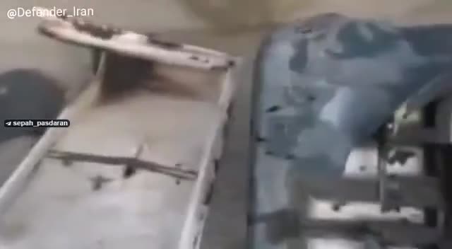   تصاویری کمتر دیده شده از شکار پرنده جاسوسی اسرائیل به نام هرمس در حوالی نطنز توسط پدافند ایران