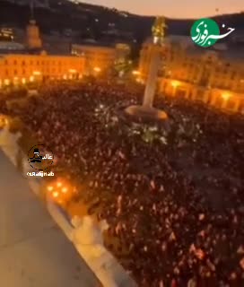   خودنمایی اثر هنرمند ایرانی وسط ناآرامی‌های گرجستان!