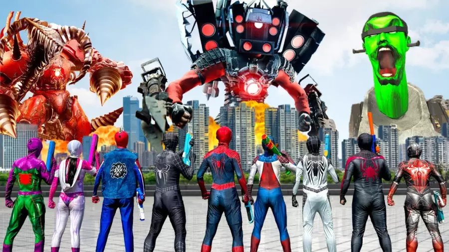 نبرد مرد عنکبوتی و اسپایدرمن,,مرد عنکبوتی نبرد نهایی spiderman,,مرد عنکبوتی,