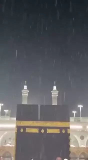   تصاویر پربیننده از بارش شدید باران در مکه