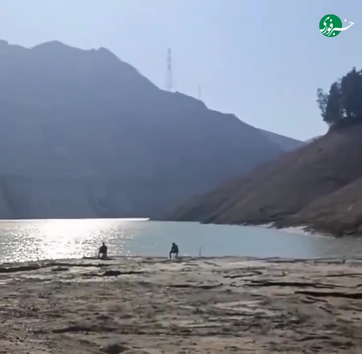  تصویری غم‌انگیز از شرایط دریاچه سد لتیان