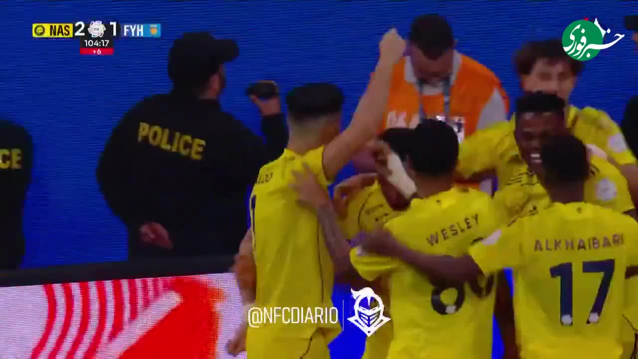   رقص عربی رونالدو پس از زدن گل پیروزی‌بخش النصر