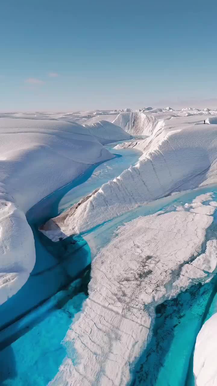    رودخانه‌های آبی کریستالی قطب جنوب