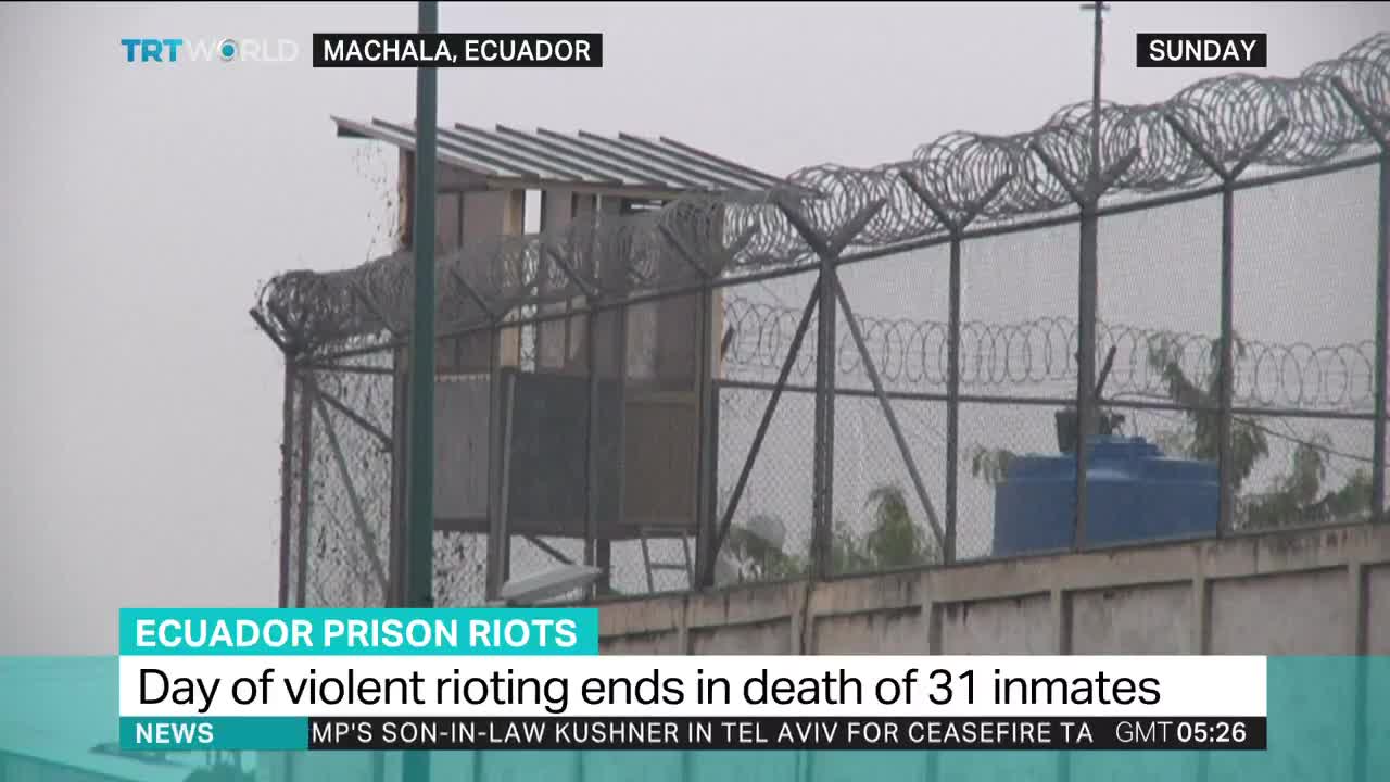   شورش در زندانی در اکوادور با ۳۱ کشته