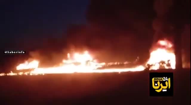   ۸ کشته در پی تصادف وانت سوخت‌بر حامل بنزین قاچاق