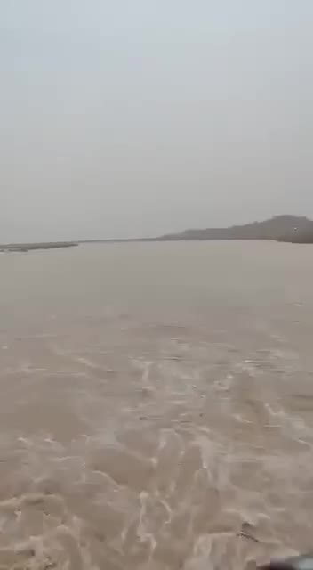   پرآب شدن رود دجله در عراق پس از بارش باران شدید