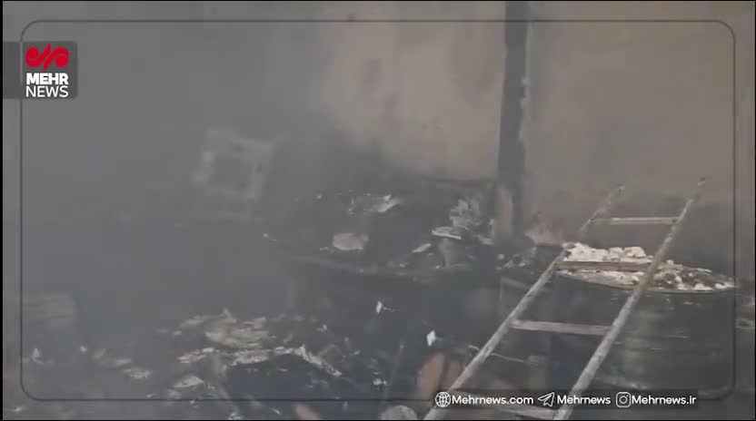   آتش‌سوزی مرگبار در کارگاه رنگرزی تهران