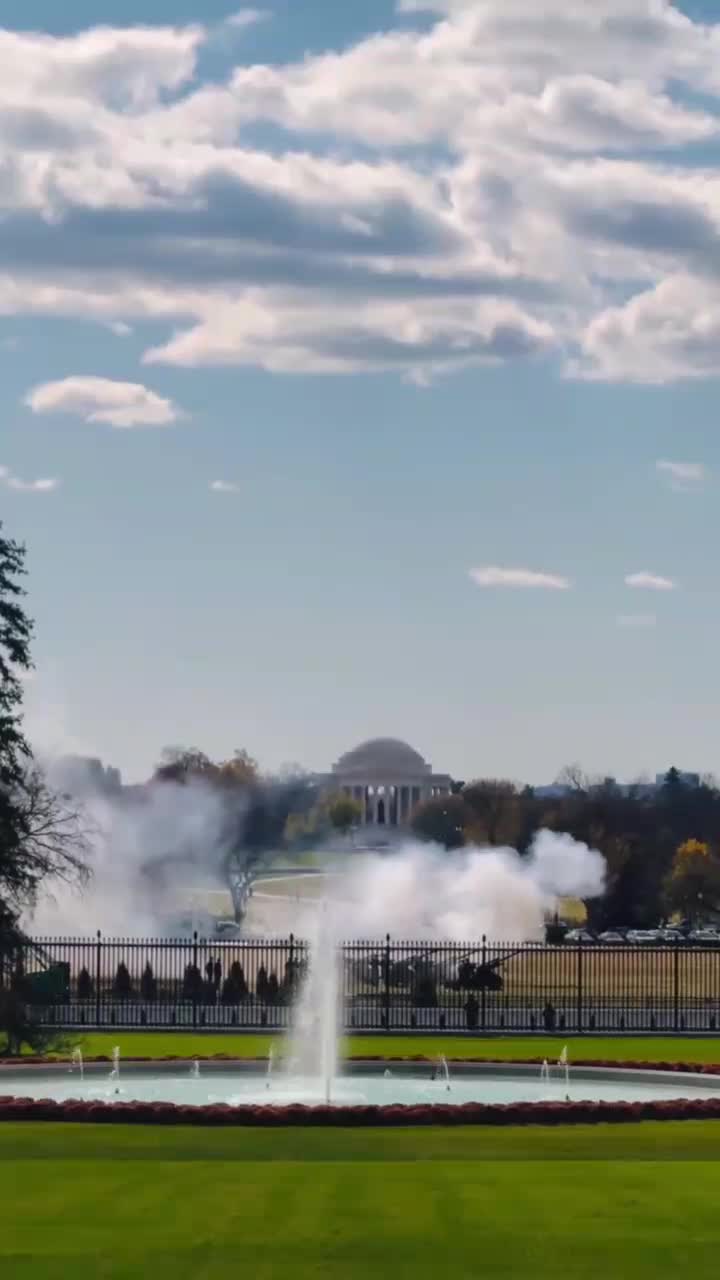   شلیک توپ‌ها در کاخ سفید در استقبال از بن سلمان