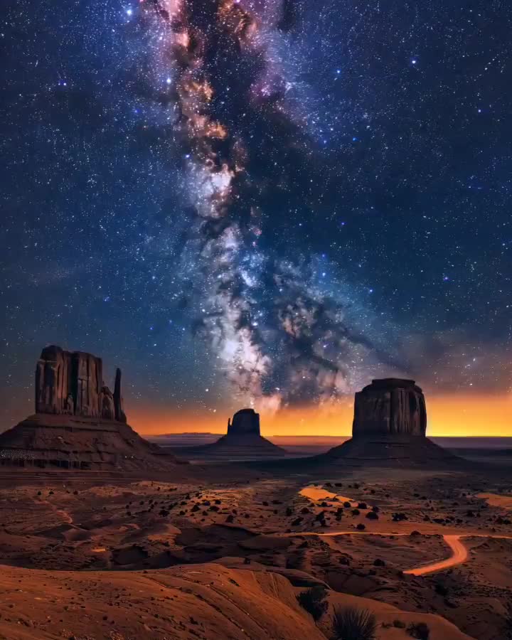   طلوع شگفت‌انگیز راه‌شیری بر قلب دره اسطوره‌ها