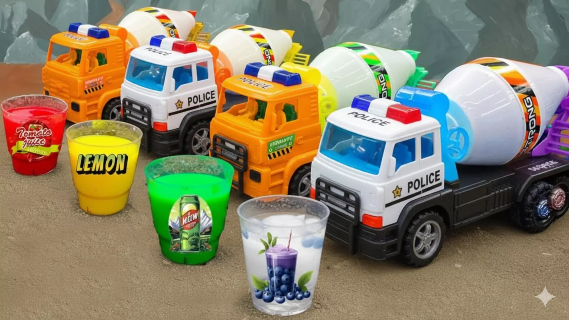 ماشین اسباب بازی کودکانه :: کارتون ماشین بازی :: ماشین های رنگی :: ماشین کودکانه