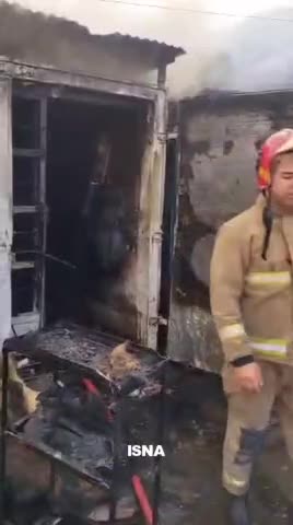   آتش‌سوزی در کارگاه شارژ سیلندر گاز مایع در مسعودیه تهران