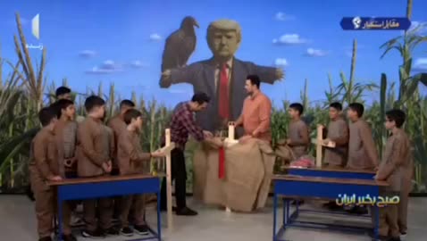   آموزش ساخت مترسک ترامپ به کودکان روی آنتن زنده صداوسیما