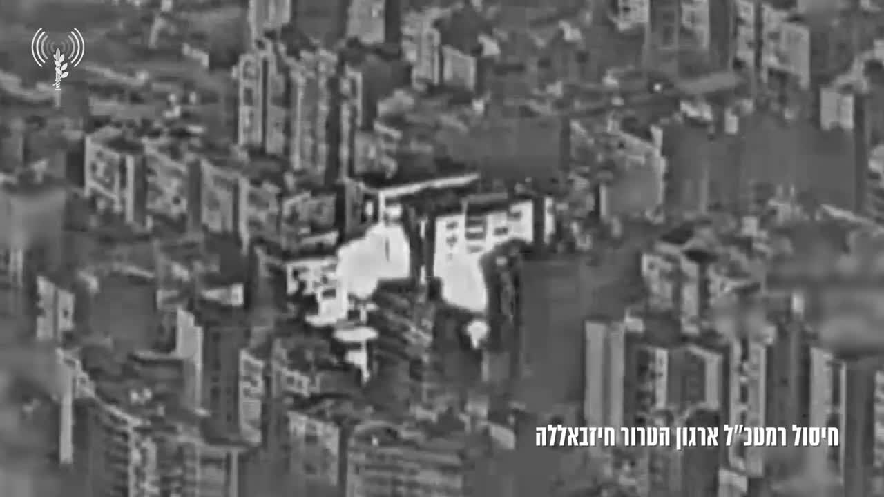   تصاویر ارتش اسرائیل  از لحظه ترور هیثم علی طباطبایی فرمانده نظامی حزب الله