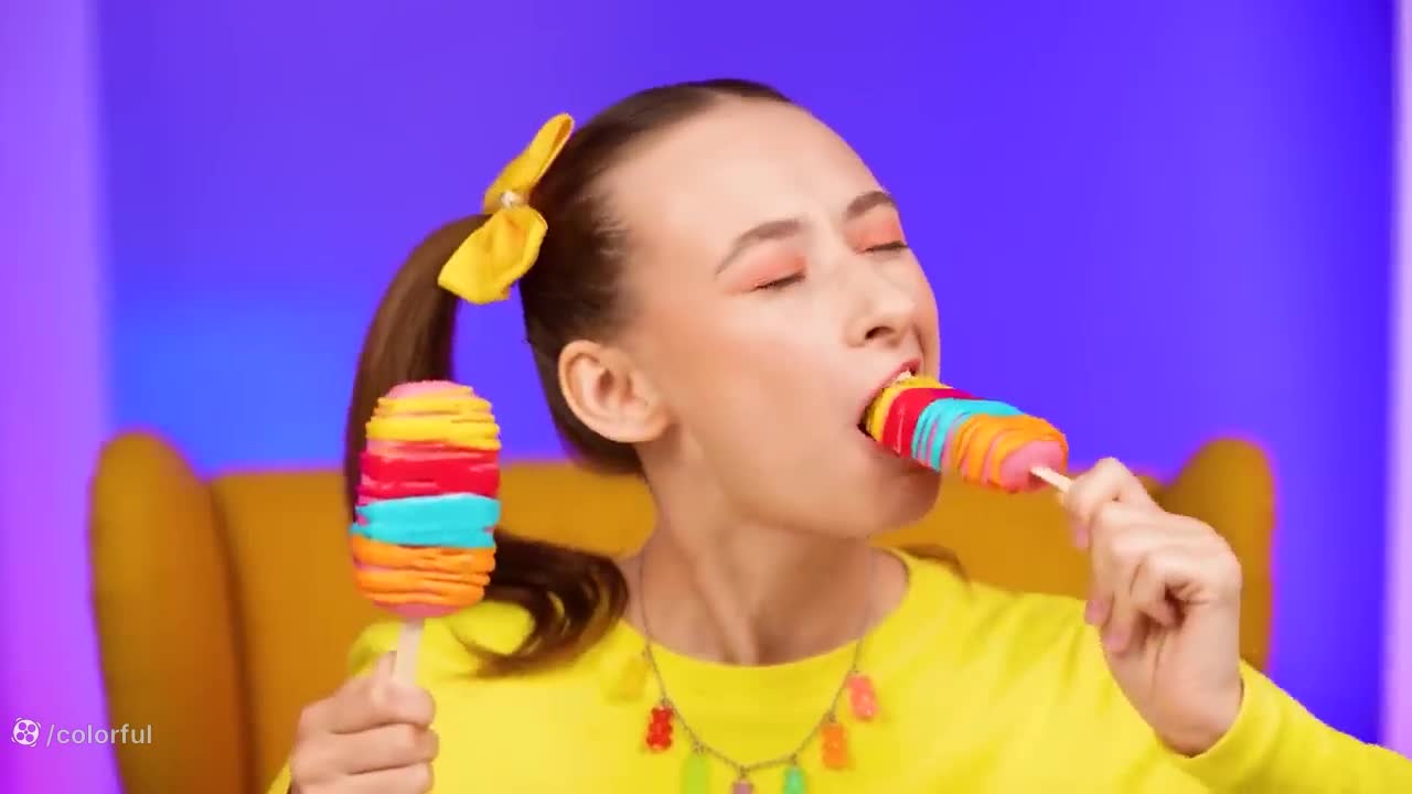 چالش غذا خوری اسمر | چالش غذایی طولانی | چالش خوراکی | سرگرمی مولتی دو بانوان.