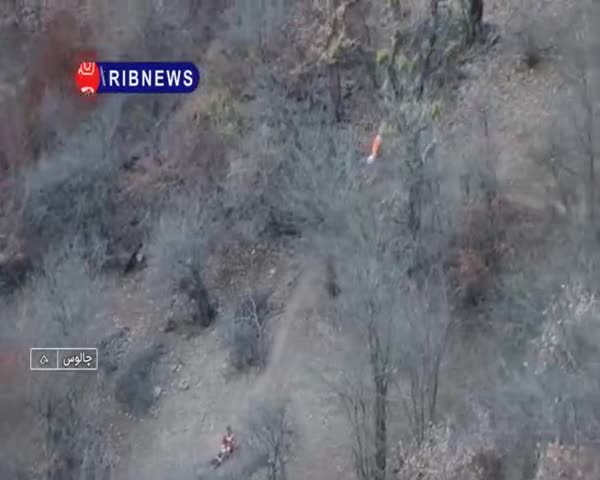   آخرین تصاویر از اطفای حریق در جنگل الیت چالوس