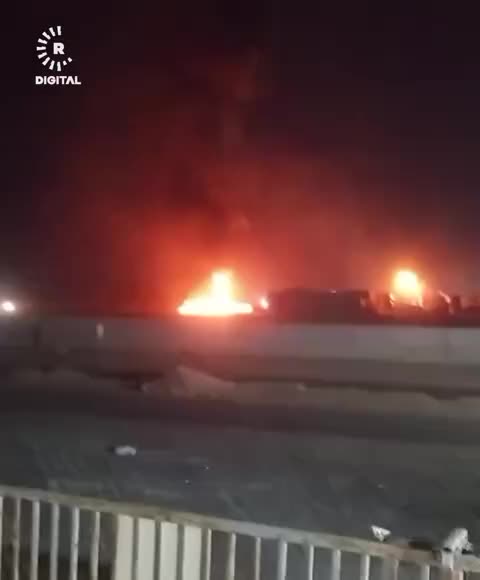   اولین تصاویر از انفجار در یکی از پالایشگاه‌های اربیل