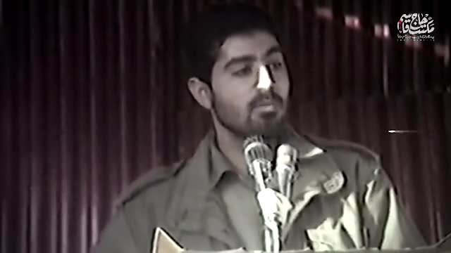   فیلم منتشرنشده سخنرانی شهید قاسم سلیمانی در ایام فاطمیه دوران دفاع مقدس