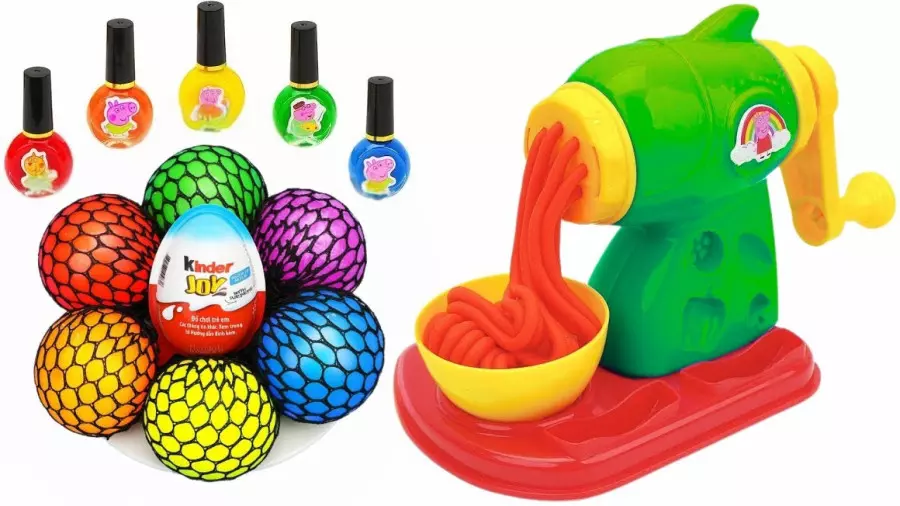 آموزش ساخت اسلایم ؛ اسلایم بازی جدید ؛ مخلوط کردن اسلایم قلب رنگی و کوکوملون