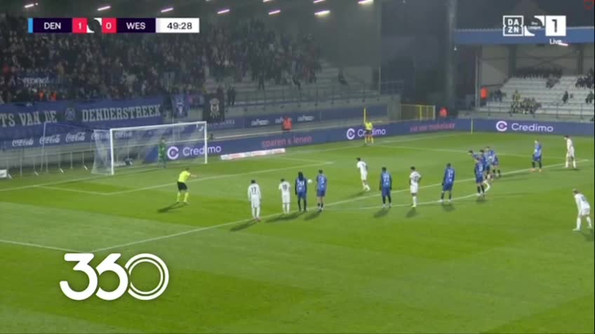   گلزنی اللهیار صیادمنش برای وسترلو در بازی مقابل دندر