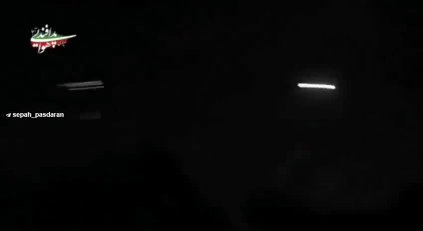  لحظه انهدام پهپاد شناسایی-رزمی ایتان با سامانه پدافندی مجید در خلال جنگ ۱۲روزه