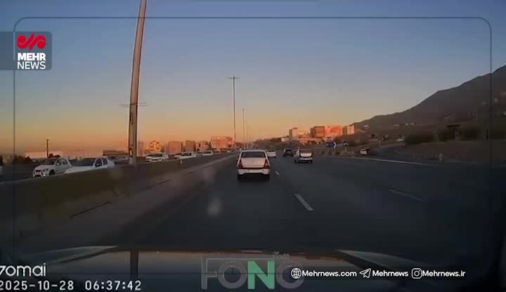   تصادف سنگین و خطرناک در اتوبان کرج