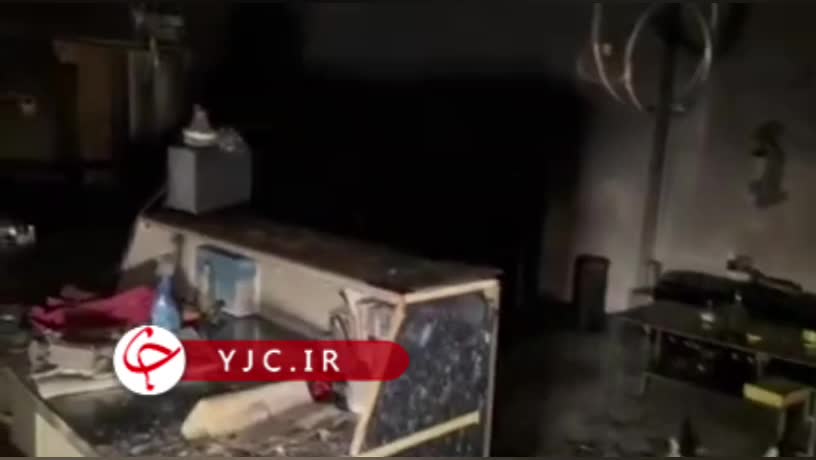    حریق ساختمان اداری در بزرگراه شهید ستاری