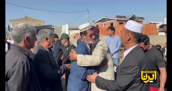   مراسم ترحیم صابرکاظمی ستاره فقید والیبال ایران در روستای قانقرمه آق‌قلا گلستان