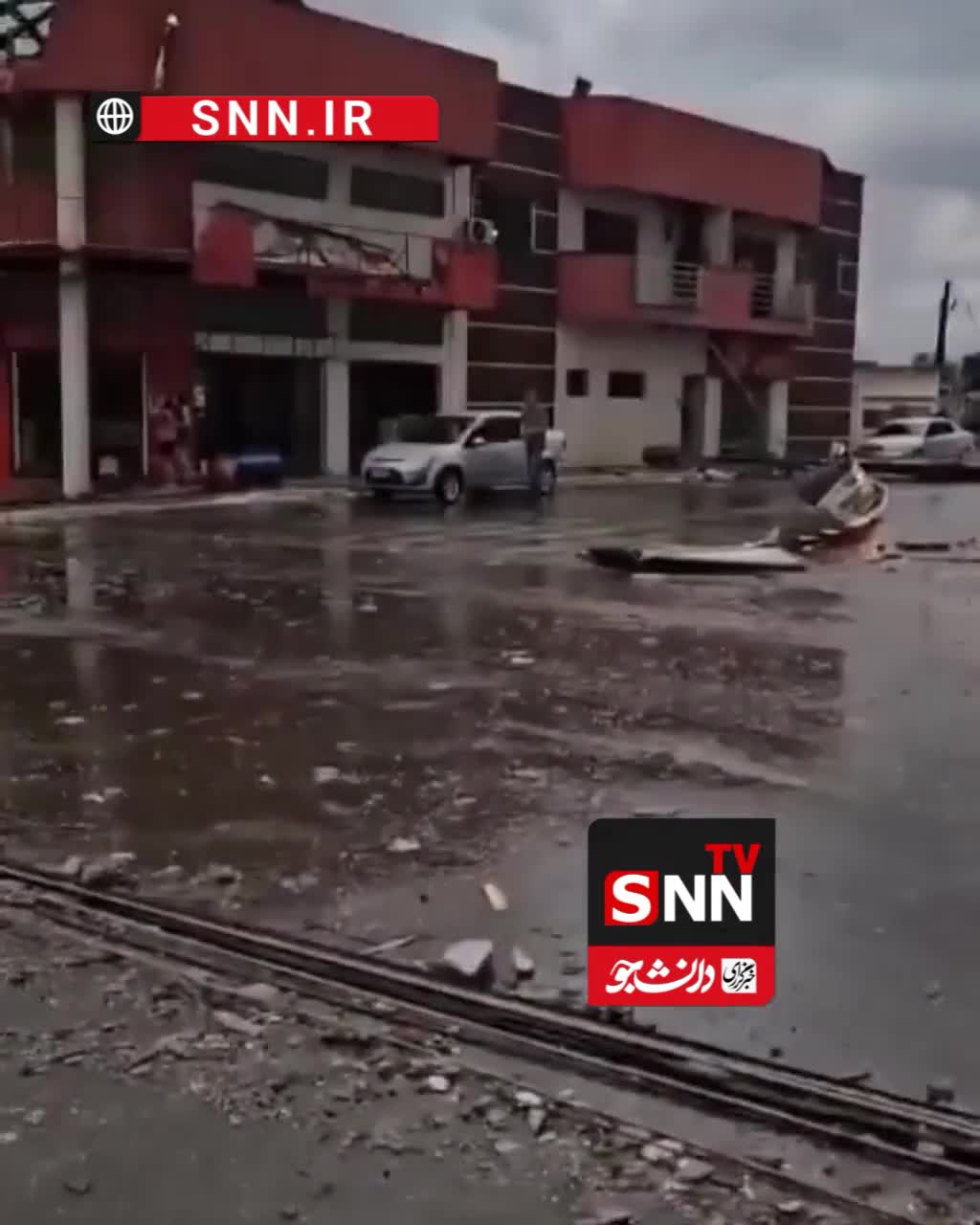   گردباد شدید در برزیل، شهر ریو بونیتو دو ایگواسو را درهم کوبید