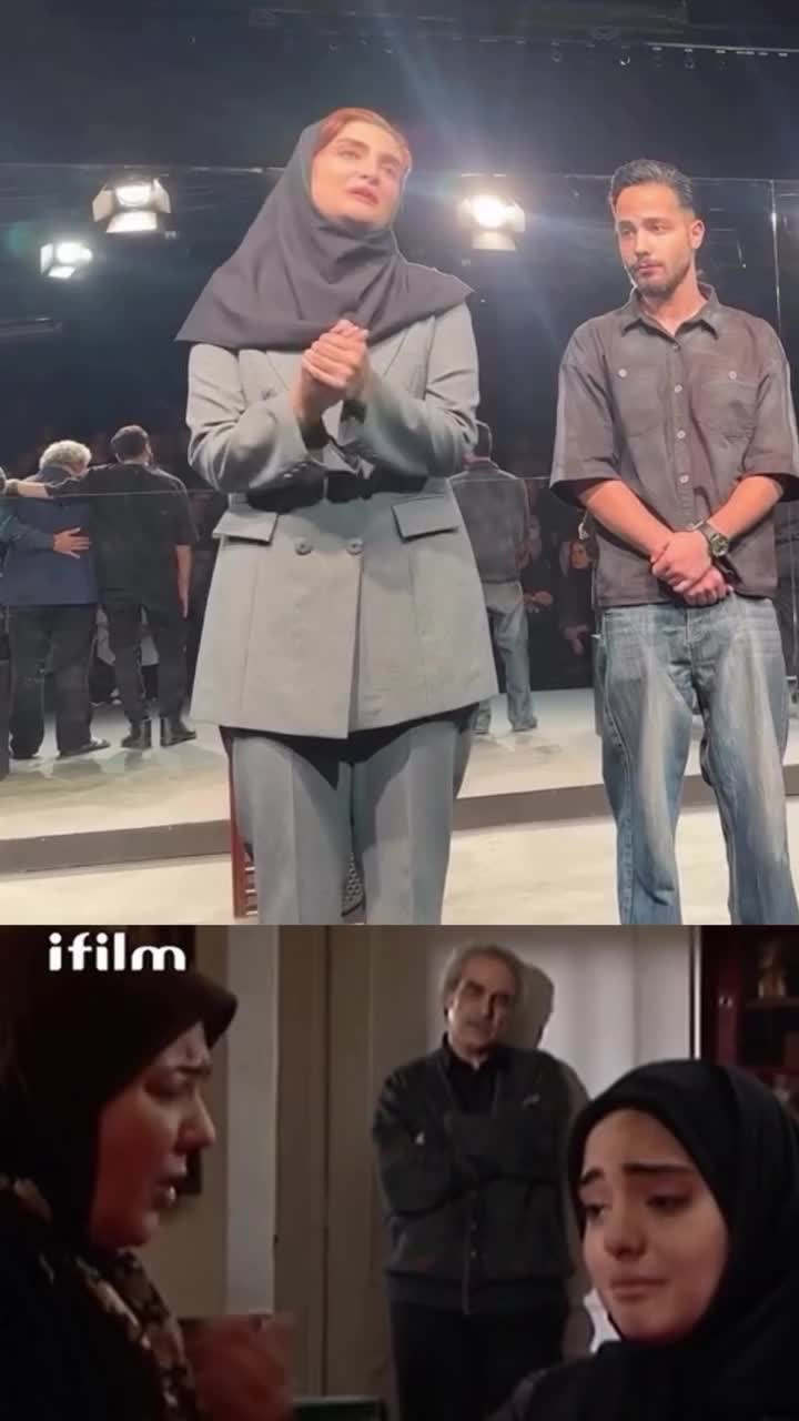   اشک الناز ملک بابت تعهد شدید کاظم هژیرآزاد به صحنه با وجود فوت همسرش!