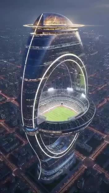   ساخت استادیوم لوکس و رویایی در آسمان قطر!