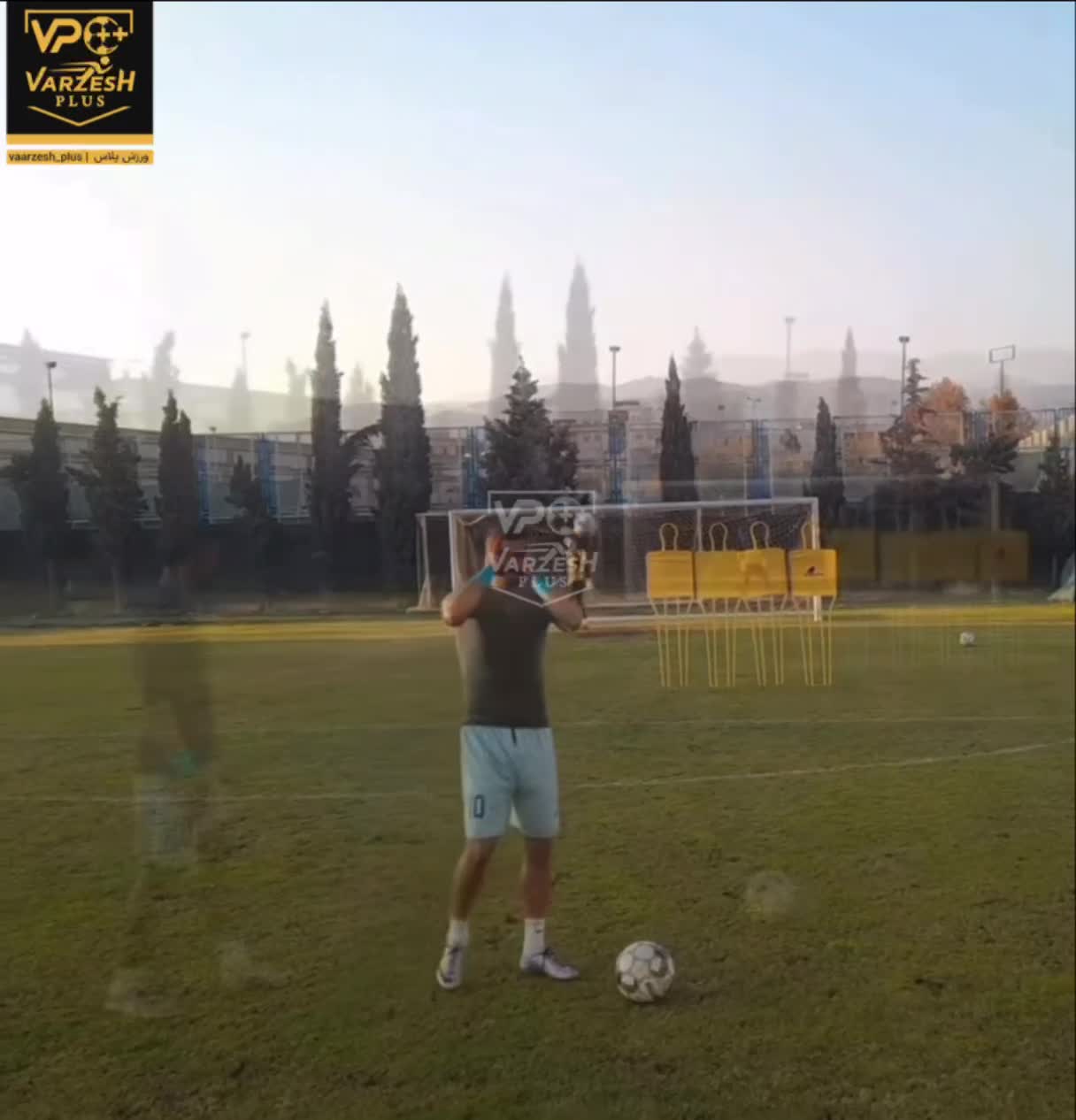   تمرینات ایستگاهی رامین رضاییان قبل دربی