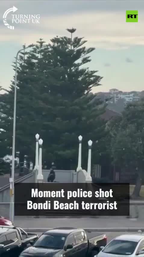   لحظه‌ای که تیرانداز دوم در استرالیا توسط پلیس هدف قرار گرفت