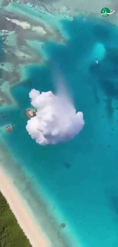   جادوی یخ خشک؛ ابرسازی در چند ثانیه وسط آسمان