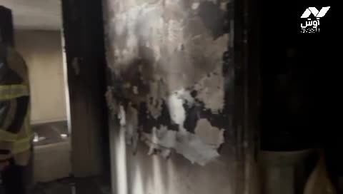   آتش‌سوزی یک ساختمان در دهکده المپیک