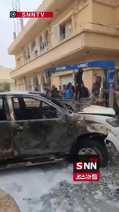   تصویری جدید از انفجار خودروی بمب‌گذاری شده در بوکمال سوریه