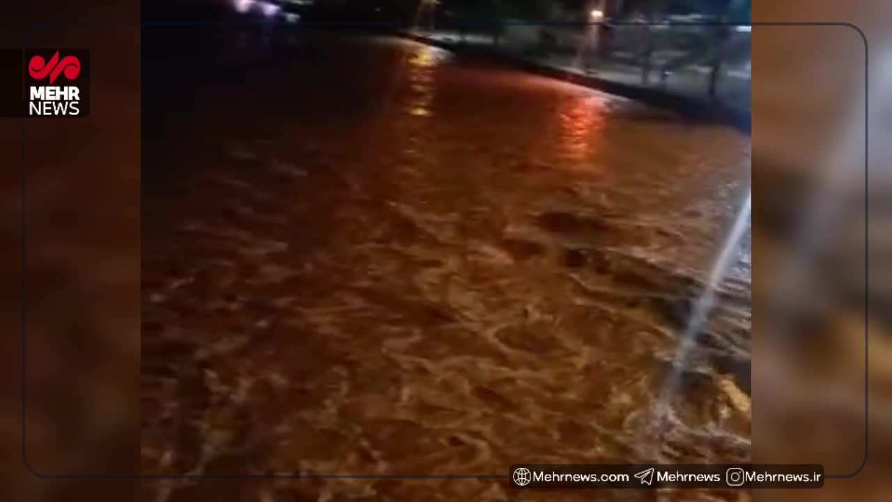   طغیان رودخانه بزرگ زیارتعلی رودان