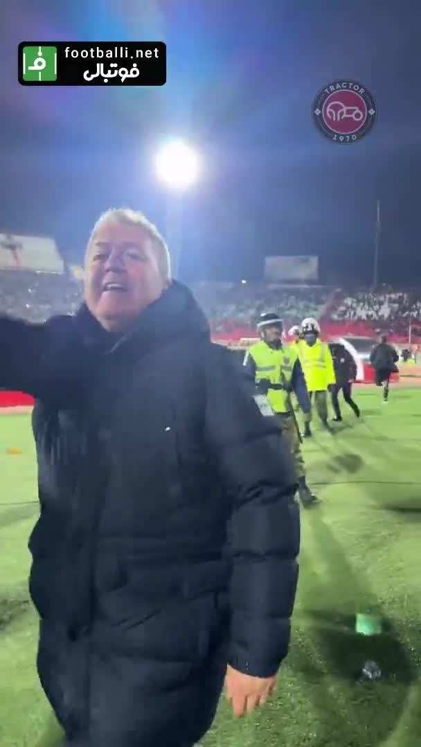   شادی اسکوچیچ پس از برتری تراکتور مقابل پرسپولیس